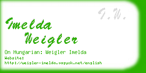 imelda weigler business card